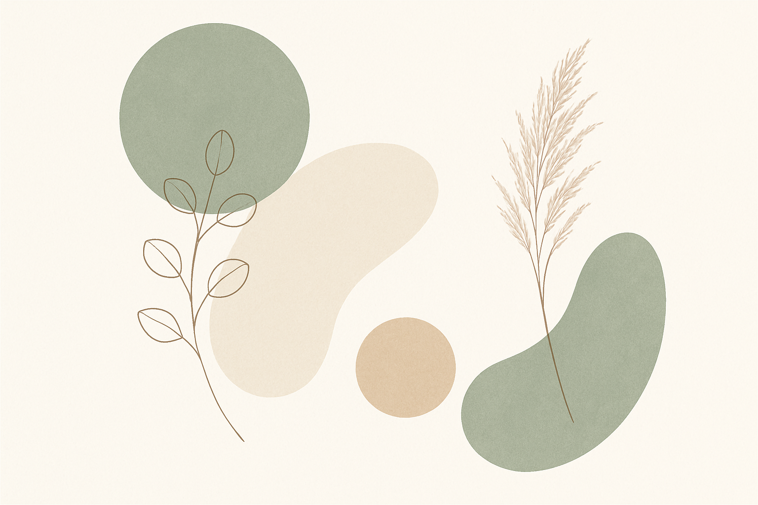 Simplistic, boho, clean, sage green,